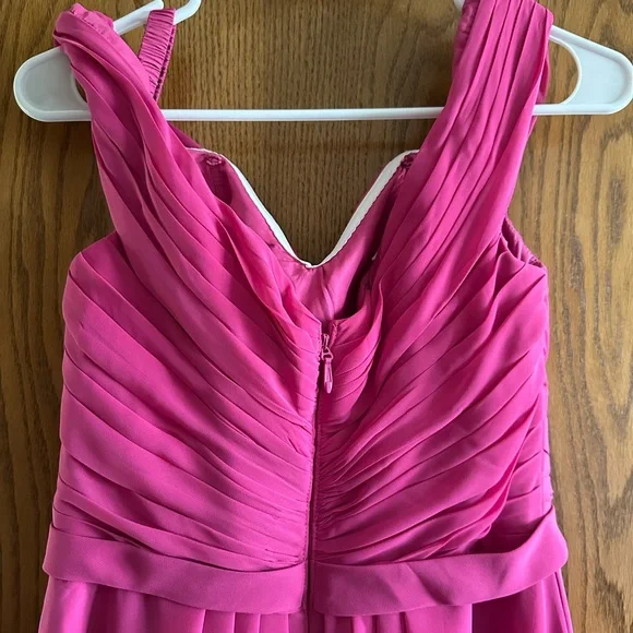 Azazie Audrianna Fuchsia Off-Shoulder Dress - Picture 9 of 11